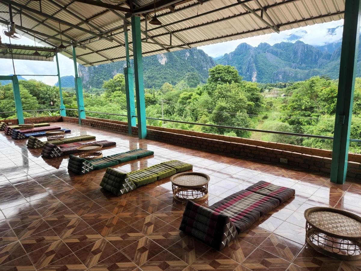 Blue Guesthouse Vang Vieng Exteriör bild