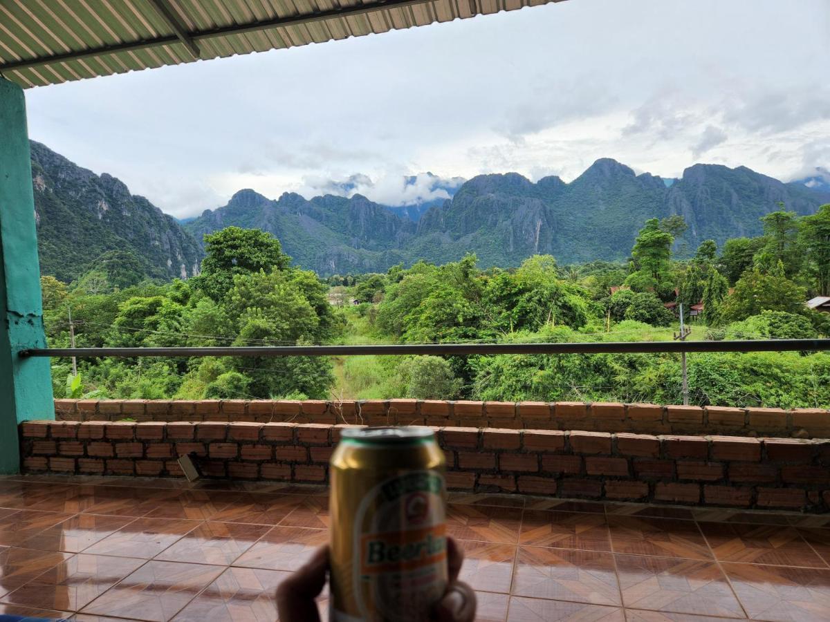 Blue Guesthouse Vang Vieng Exteriör bild