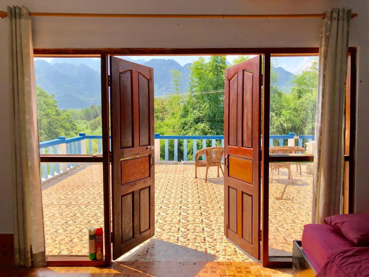 Blue Guesthouse Vang Vieng Exteriör bild