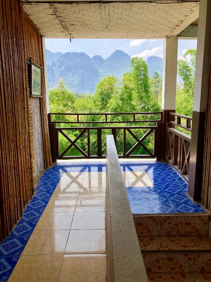 Blue Guesthouse Vang Vieng Exteriör bild