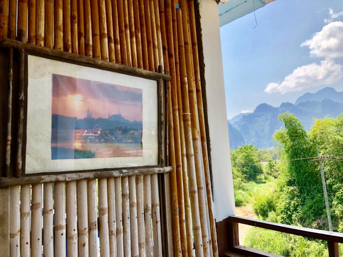 Blue Guesthouse Vang Vieng Exteriör bild